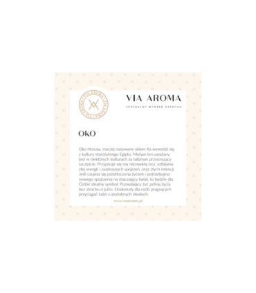 Pierścionek Zapachowy Oko Pozłacany | Via Aroma