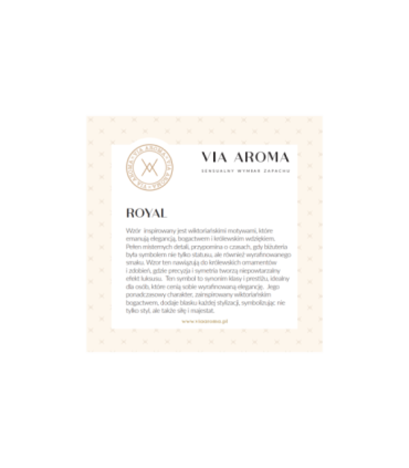Bransoletka Zapachowa Sztywna Royal Pozłacana | Via Aroma