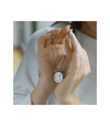 Naszyjnik Zapachowy Róża Duży Stalowy | Via Aroma